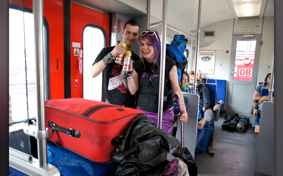 Auf dem Weg zum Festival