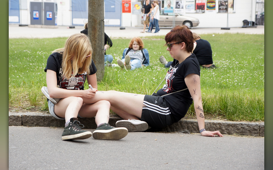 Kein Festival ohne Edding!