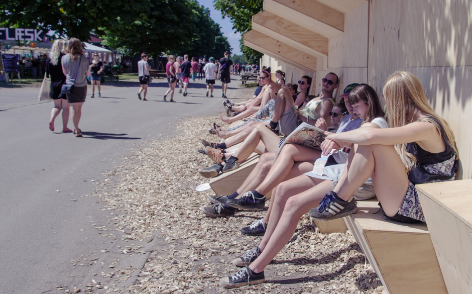 Festival-Besucher am Samstag