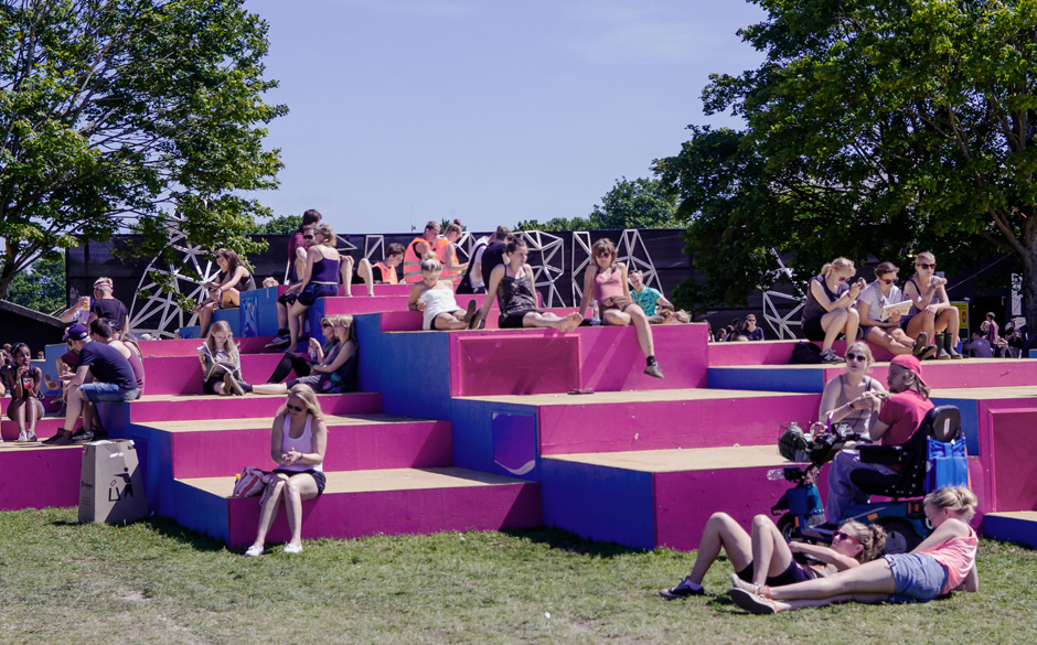 Festival-Besucher am Samstag