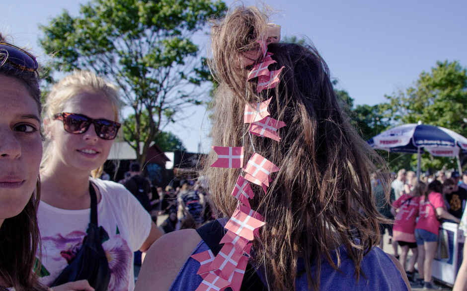 Festival-Besucher am Samstag