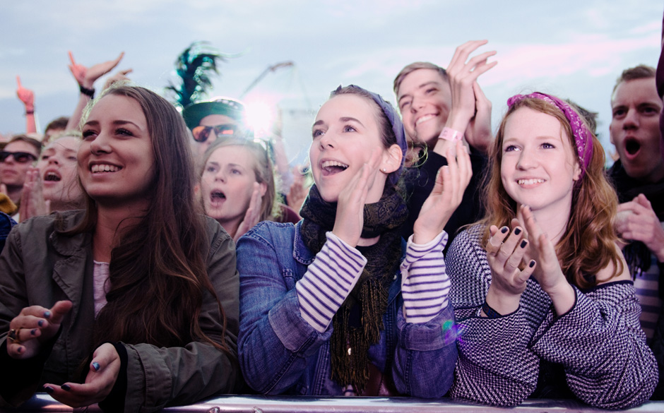 Fans beim Roskilde Festival 2013
