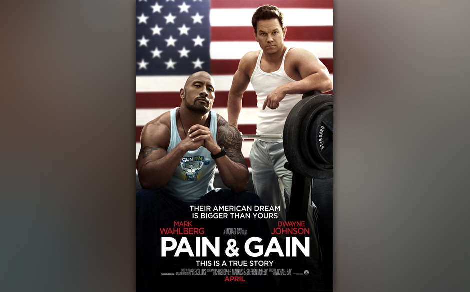 Dwayne Johnson und Mark Wahlberg in "Pain & Gain", ab dem 22.8. in den deutschen Kinos.