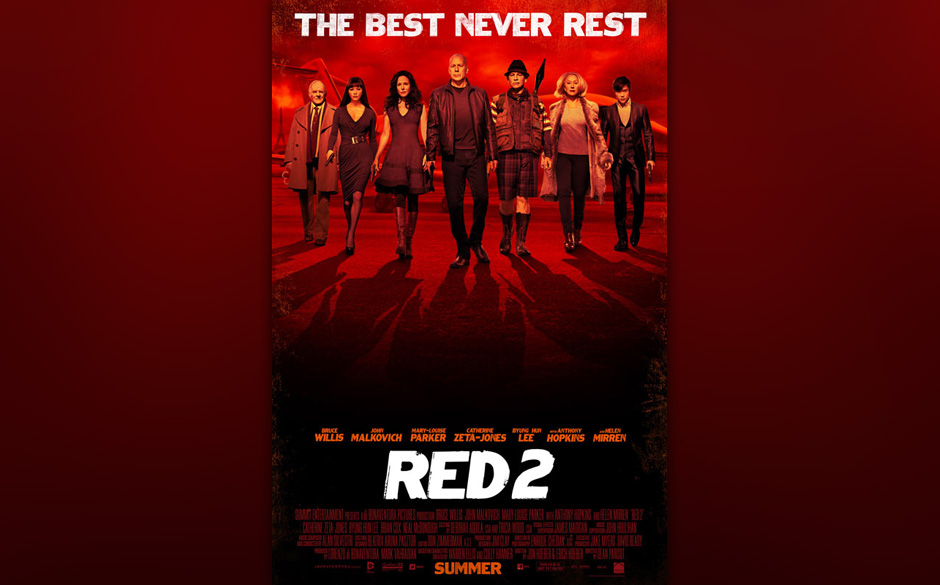 Auch sie sind zurück: "RED 2" ab dem 12.9. in den Kinos.