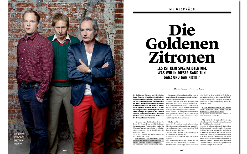 Maurice Summen im Gespräch mit Die Goldenen Zitronen