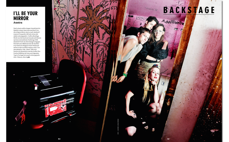 Backstage mit Austra