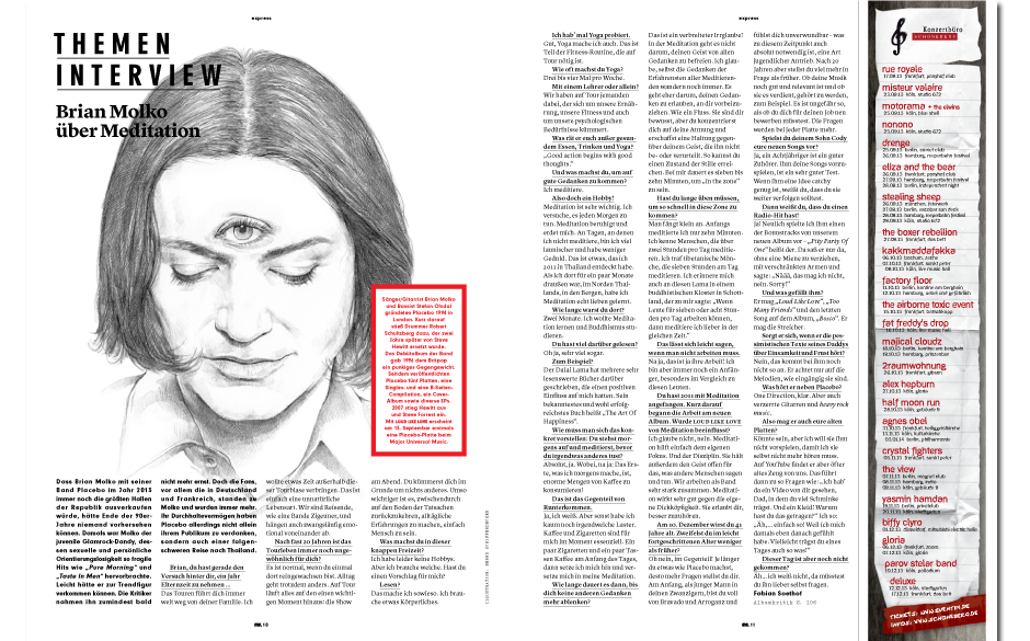 Themeninterview: Brian Molko über Meditation