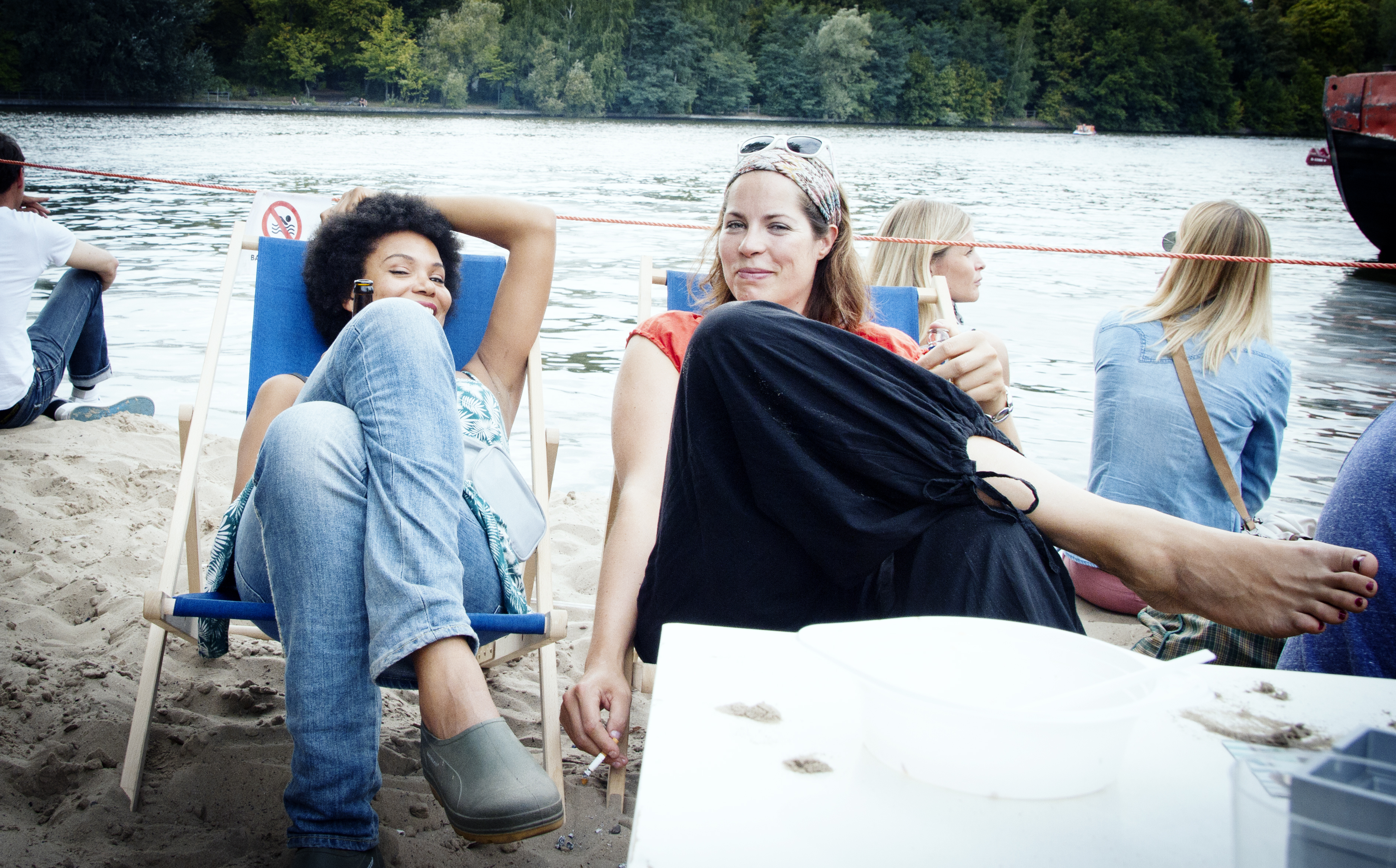 Ein Strand mitten in Berlin? Ja, die Rummelsburger Bucht, wo dieses Jahr das "Stil Vor Talent"-Festival stattfand