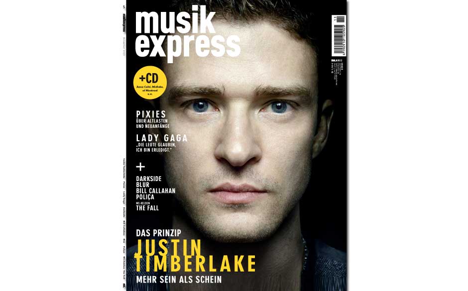 Mehr Sein als Schein: Justin Timberlake auf dem Titel des neuen Musikexpress