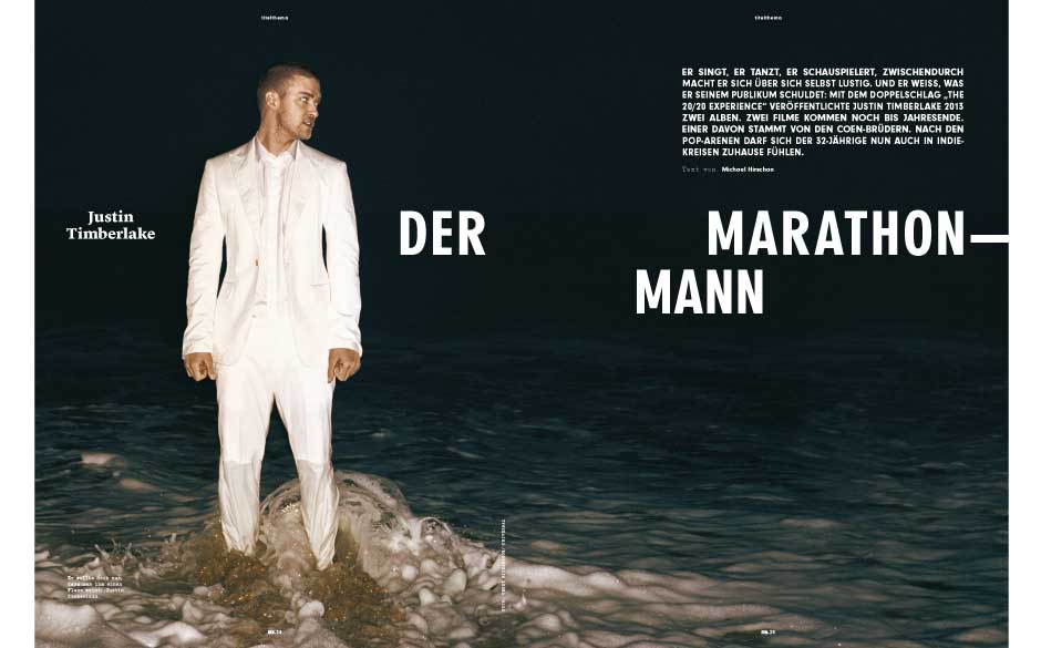 Justin Timberlake, der Marathon-Mann