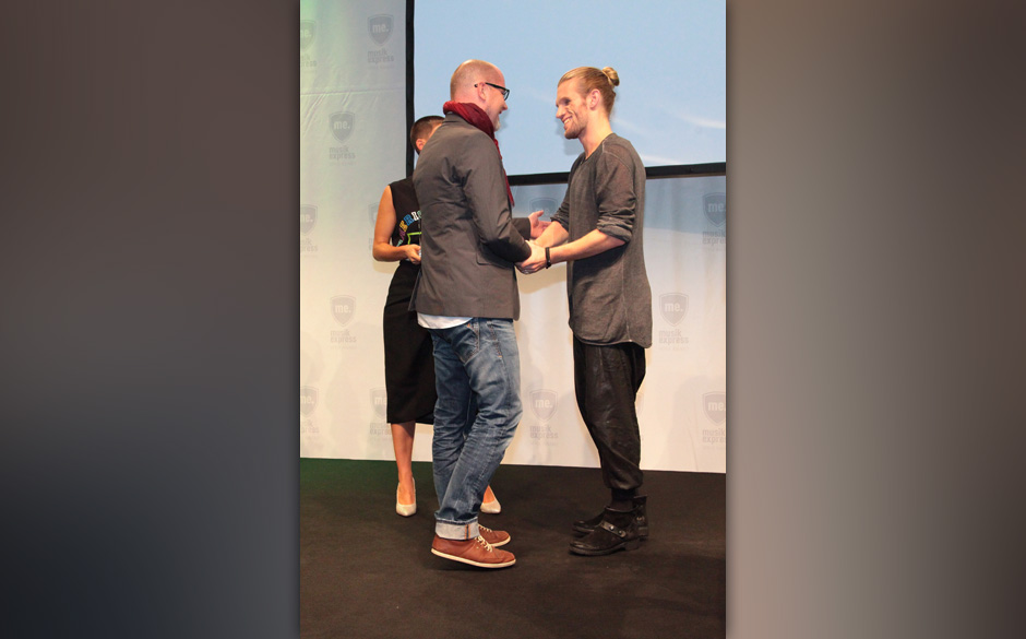 Alexander Kunkel (Ray Ban), Alina Süggeler und Andi Weizel (Frida Gold)
