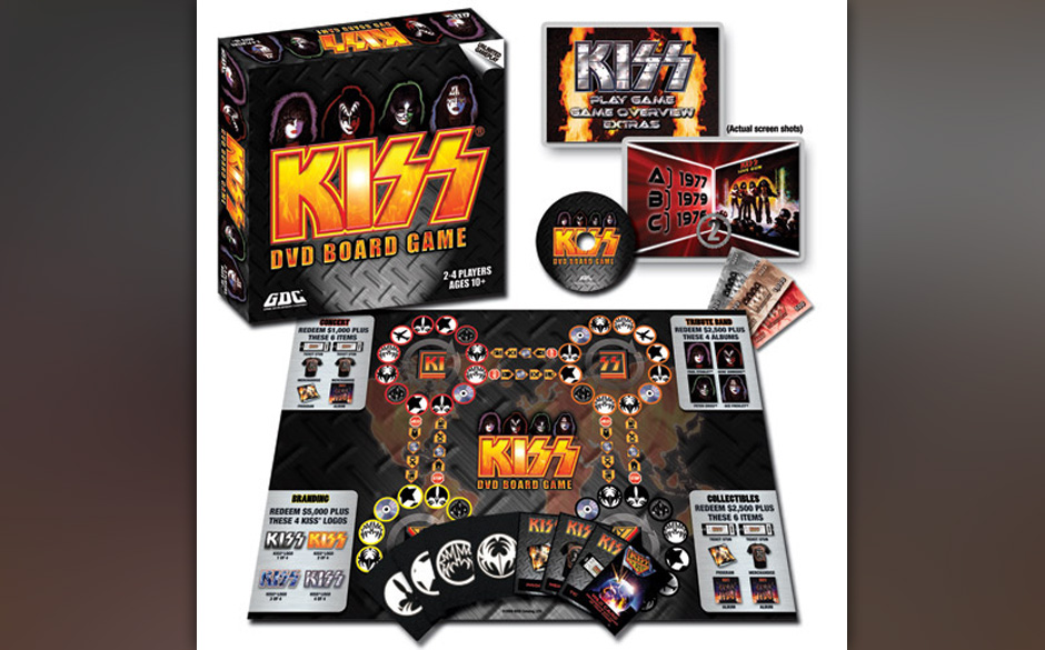 Dieses relativ neue Kiss 'DVD Board Game' von 2008 ist nur eines der Spiele im umfassenden Katalog des Kiss-Merches. Neben...