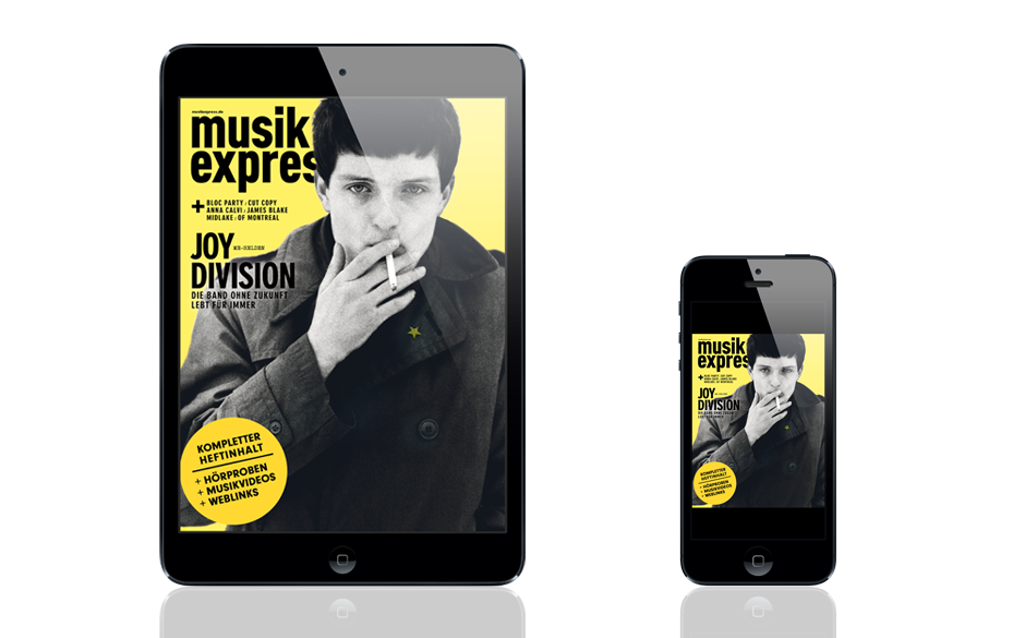 Die Dezember-Ausgabe des Musikexpress, auch im App Store erhältlich.