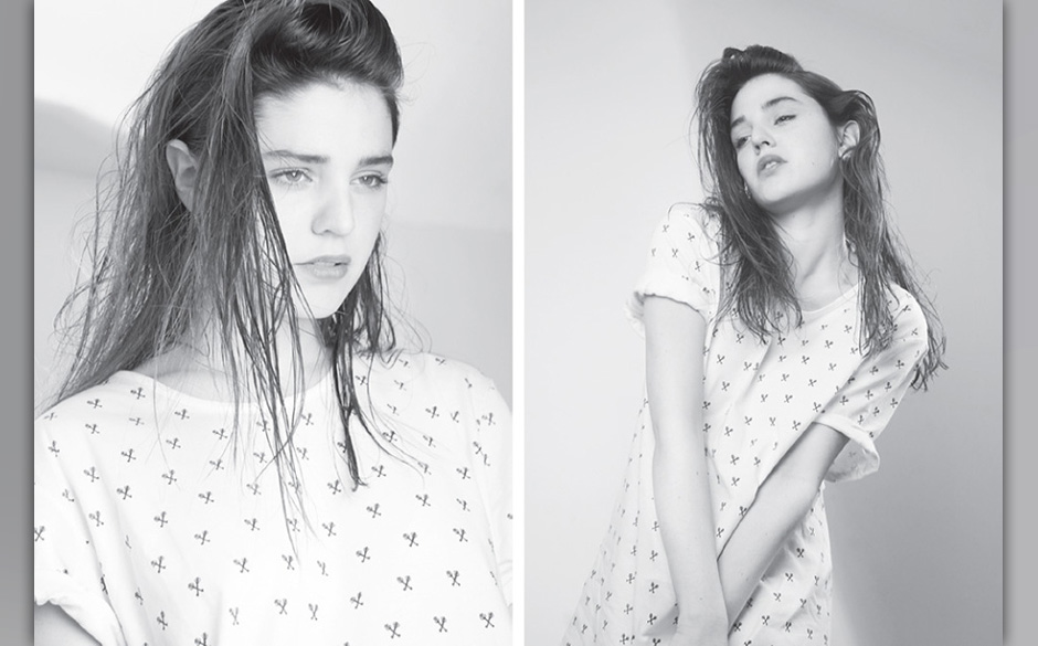 Die Prints sind schlicht, die Schnitte geradlinig.