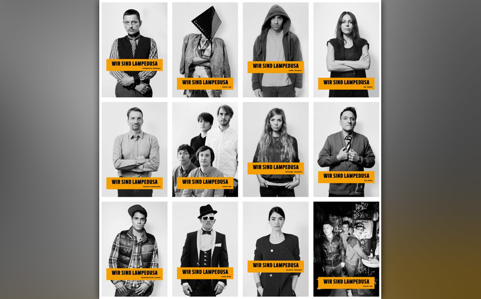 Wir sind Lampedusa: Zahlreiche Prominente beteiligen sich an einer Plakataktion für Lampedusa-Flüchtlinge.
