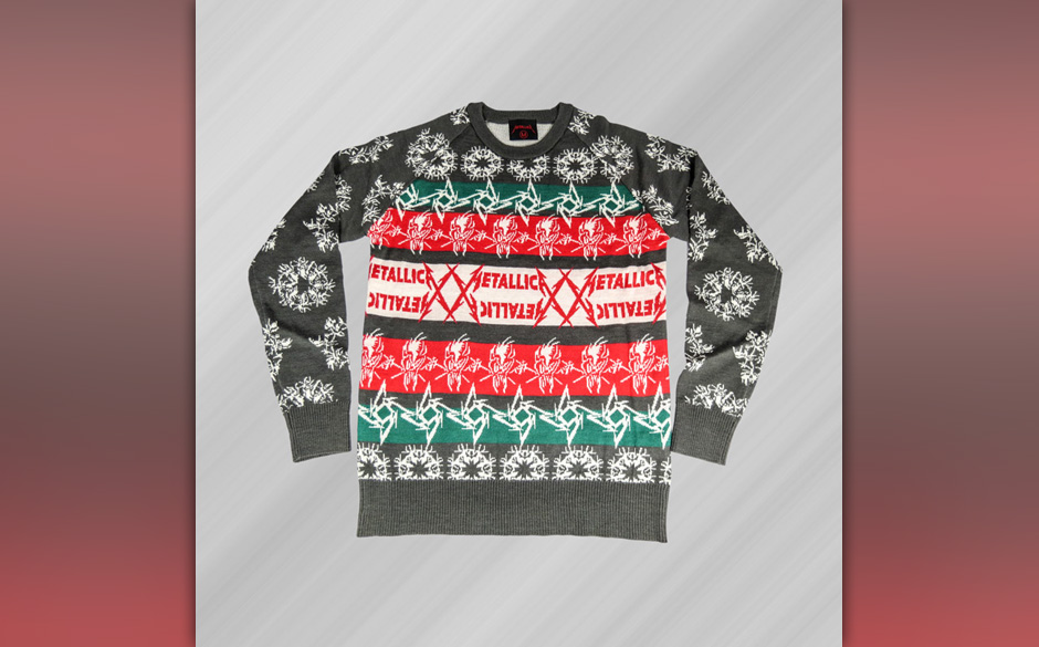 Passend zur Gans am 1. Feiertag ist Metallicas Weihnachtspulli.