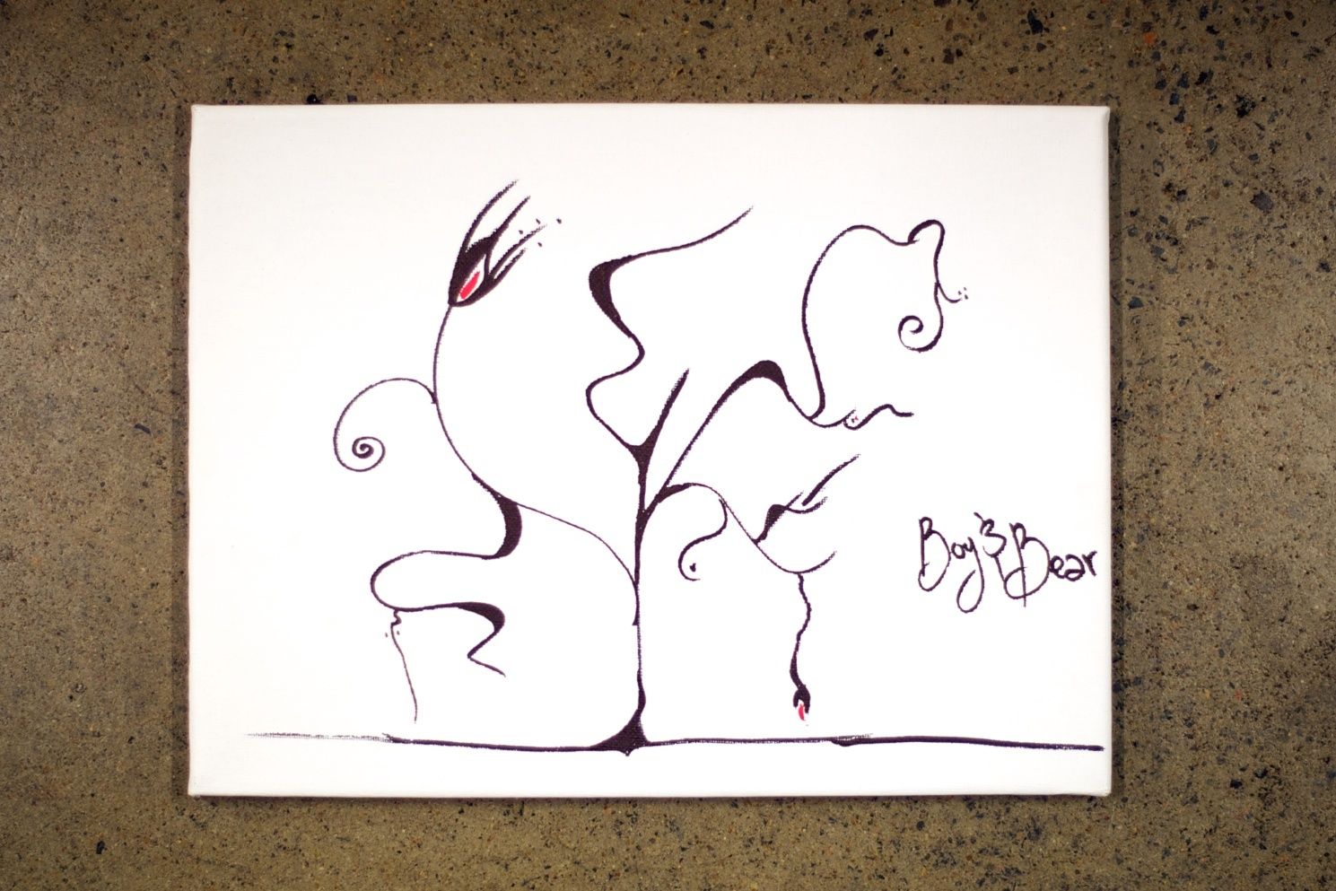 Boy & Bear versuchten sich auf Wunsch des Senders an einem kleinen Gemälde.