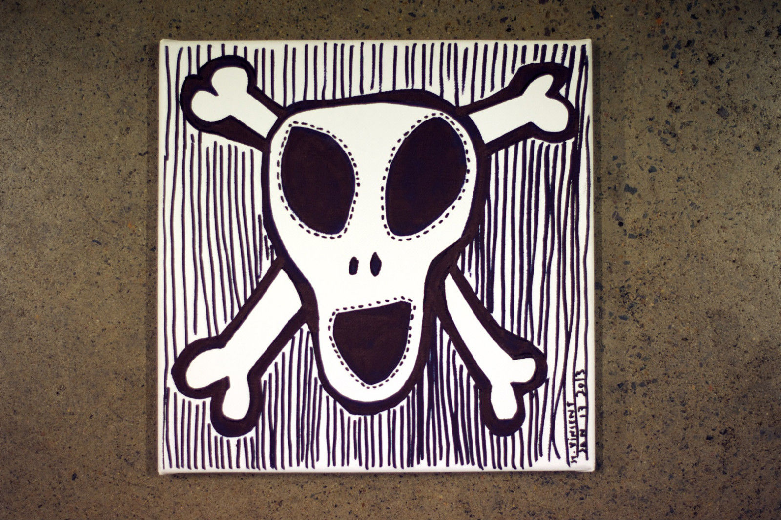 St Vincents Gemälde fiel ebenfalls etwas düsterer aus.