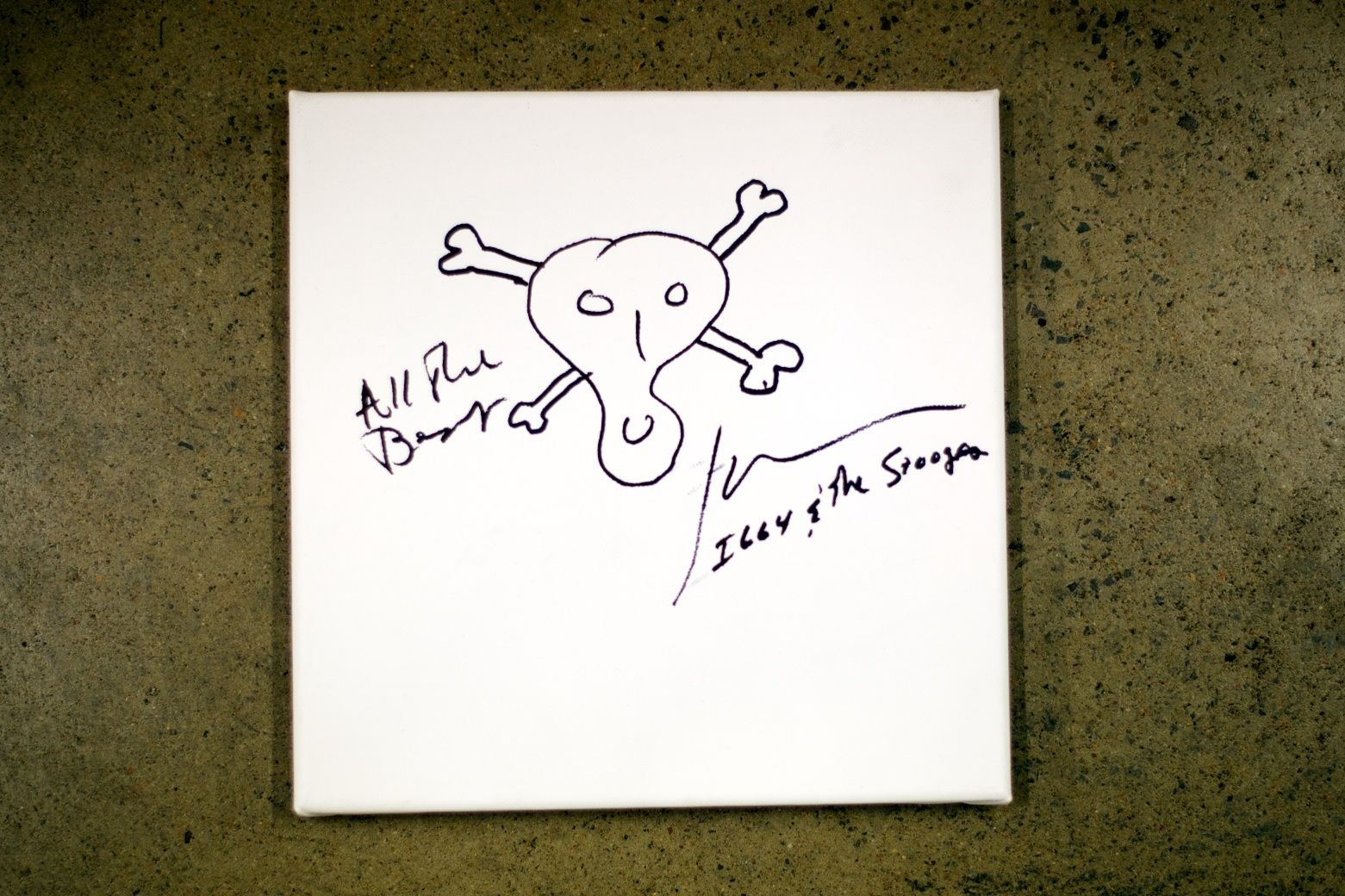 Sogar Iggy Pop griff zum Stift und kritzelte drauf los.