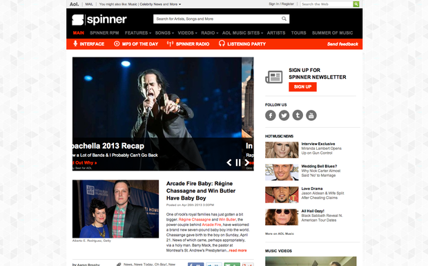 Davon betroffen ist neben anderen auch das erfolgreiche Musikportal spinner.com.