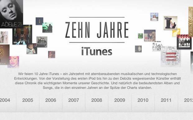 Gleich zwei Jubiläen konnte Apple in 2013 feiern. Den zehnten Geburtstag des iTunes Stores ...