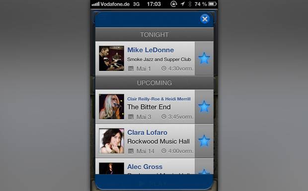 4. Spacebar: Mit Spacebar können Musiker ihre Konzerte Live auf die Smartphones ihrer Fans streamen. Eine Idee, die seine...