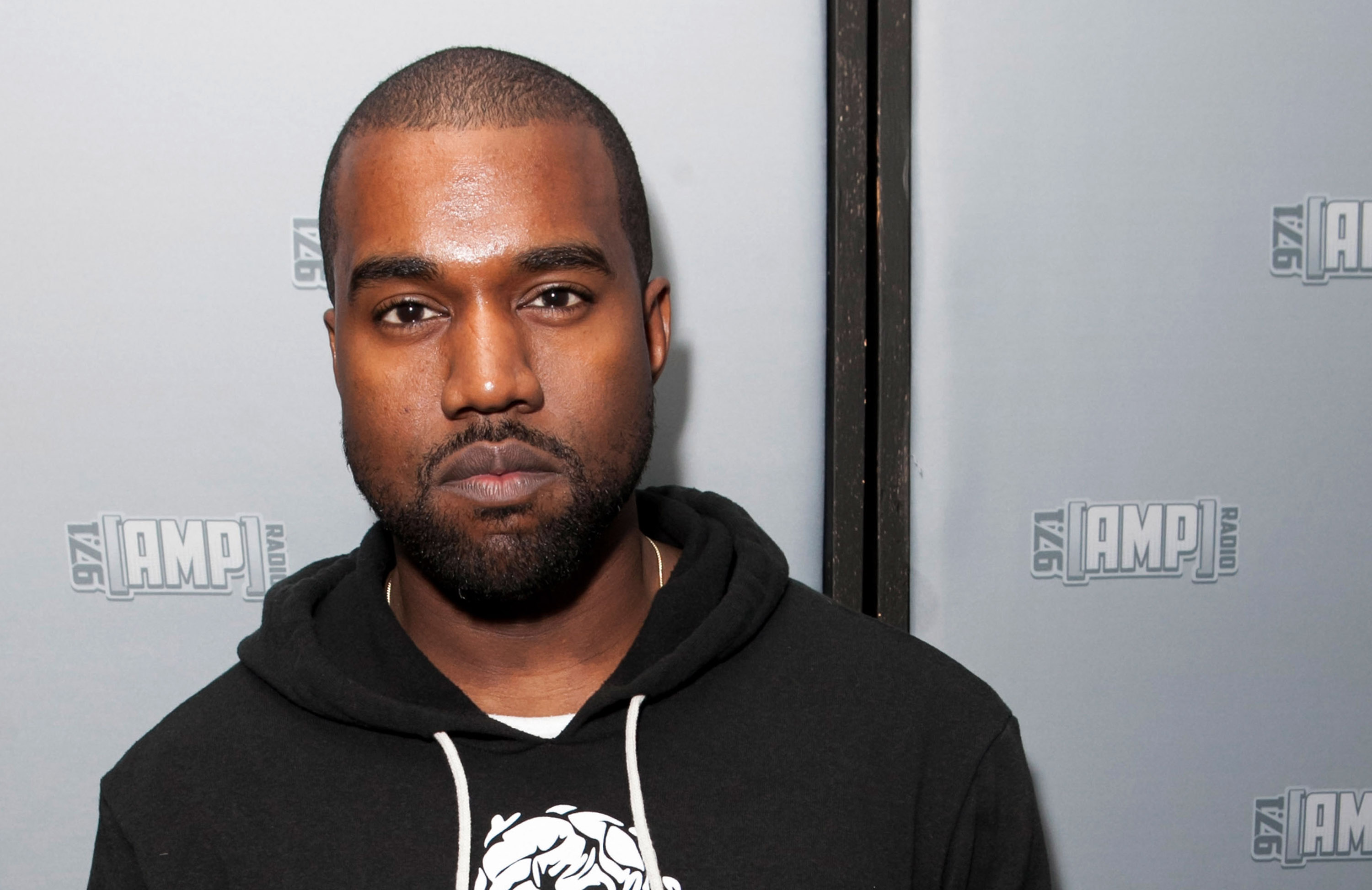 Kanye West Visits 97.1 AMP Radio