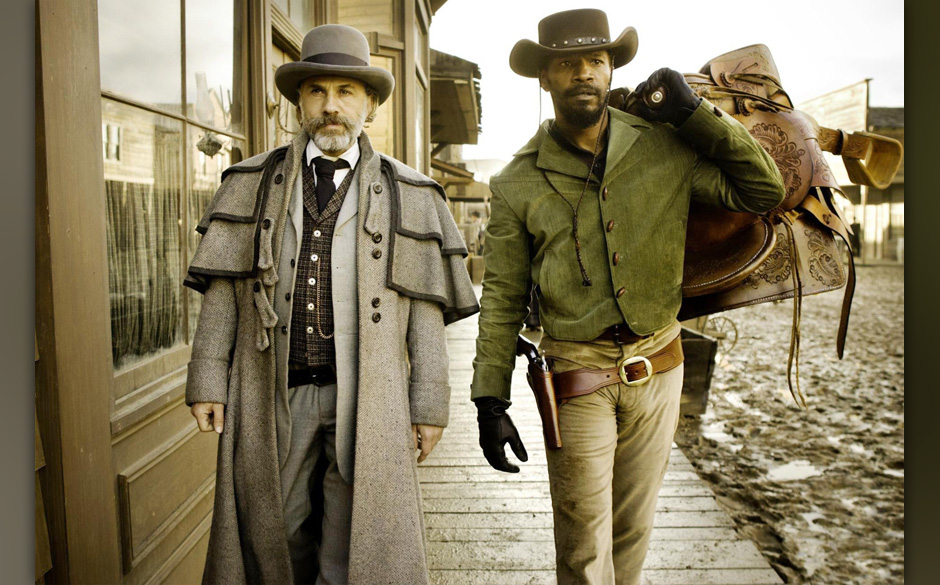 Platz 7: "Django Unchained - Die Neuerfindung des Spaghetti-Western: Christoph Waltz und Jamie Foxx in Tarantinos „Djang...