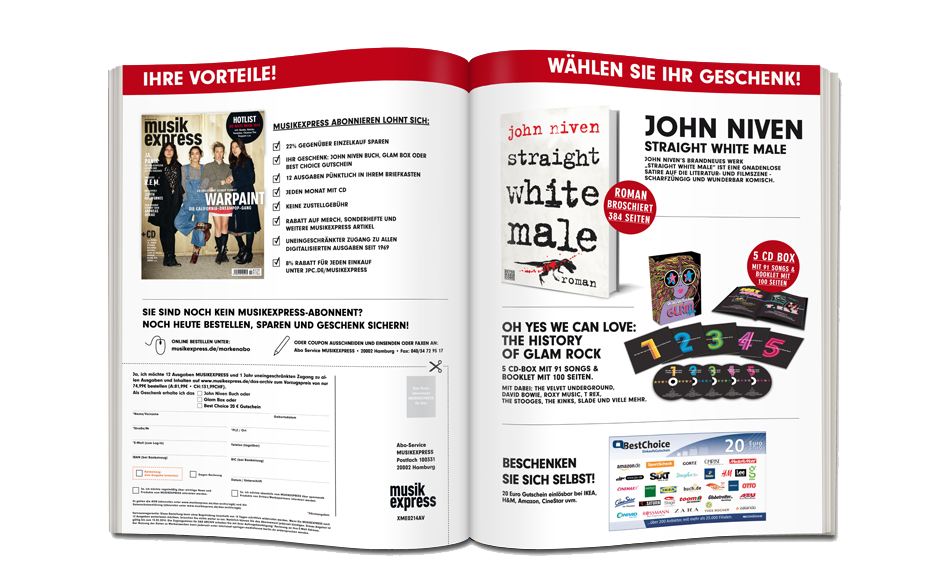 ME im Abo - jetzt u.a. mit John Nivens neuem Roman als Prämie!