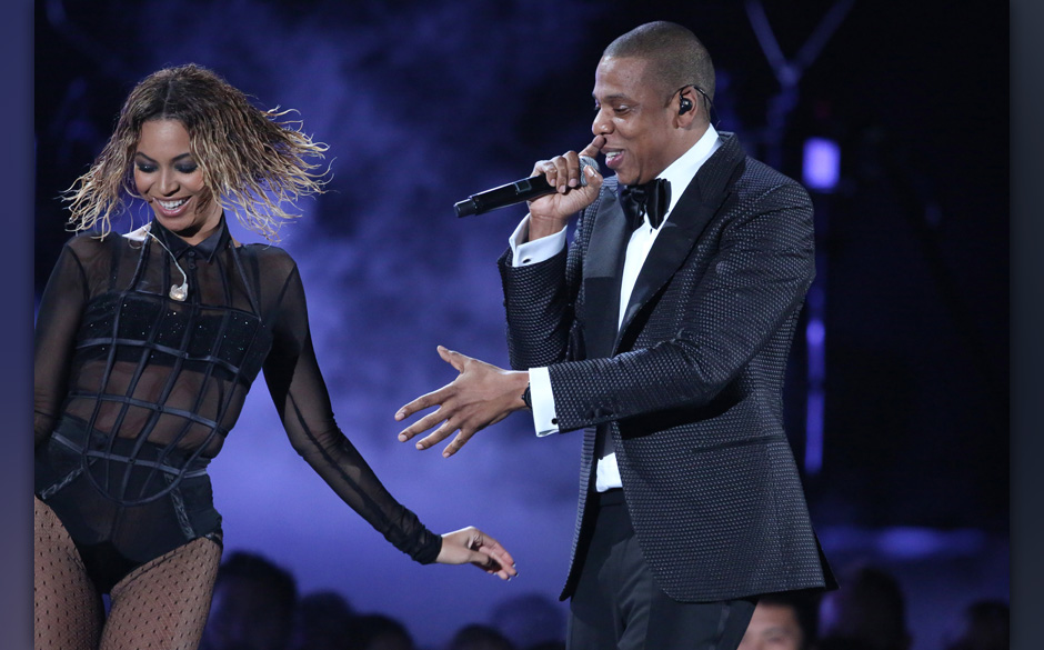 ...und steht später mit Beyonce auf der Bühne.