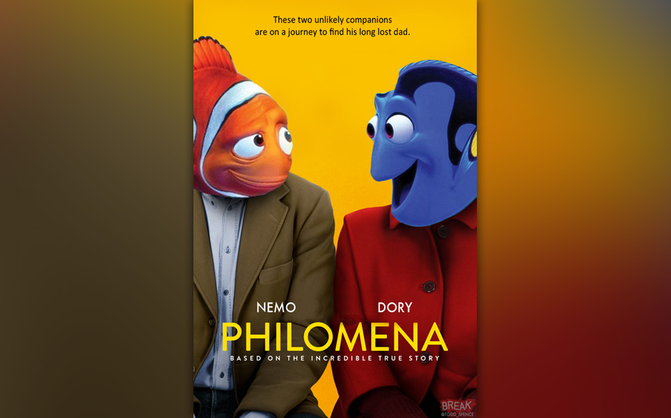 Weder Martin Sixsmith (Steve Coogan), noch Philomena (Judy Dench): Das Cover von "Philomena" bestreiten Marlin und Dory, d...