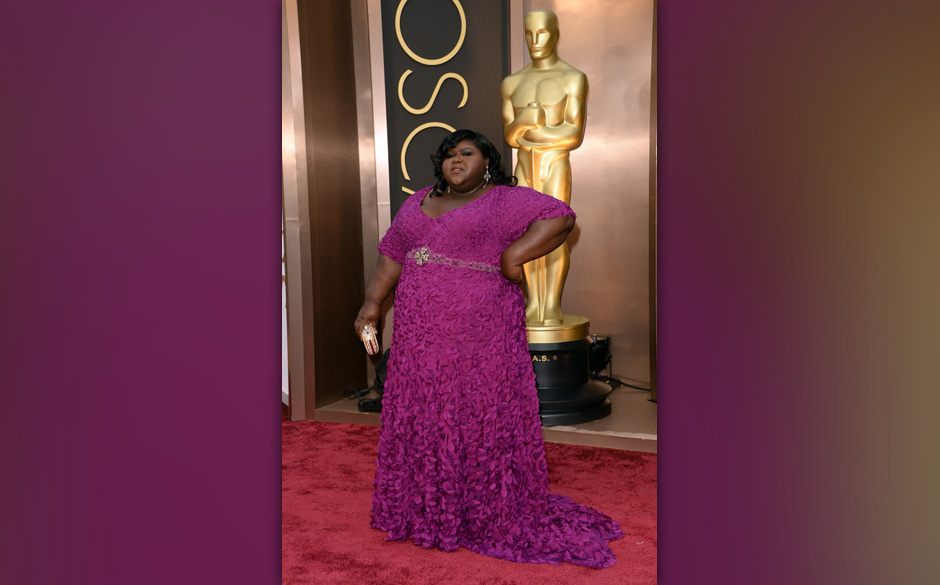 Gabourey Sidibe ("Precious") scheint sich an ihren Schlafzimmervorhängen vergangen zu haben...