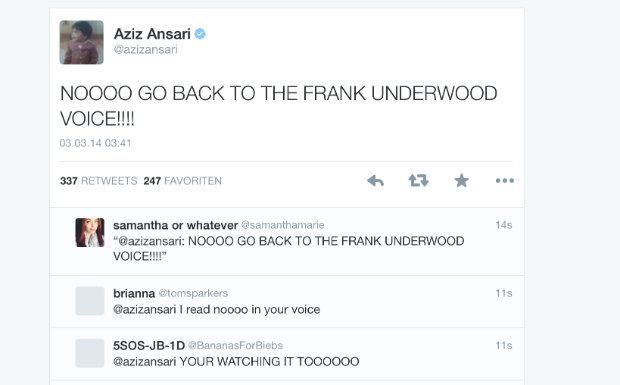 Erstes Highlight: Kevin Spacey tritt auf und verfällt für wenige Sekunden in die Stimme von „House Of Cards“-Antihel...