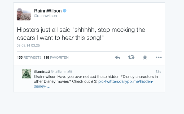 Dennoch bleibt genug Platz für ein bisschen Sarkasmus...