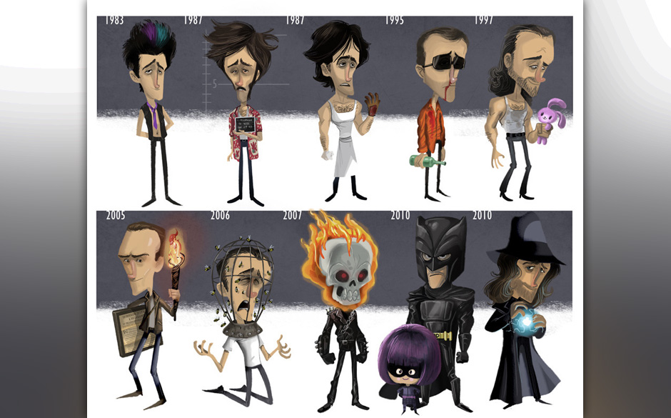 Oben: Randy ("Valley Girl - Das Mädchen und der heiße Typ"), H.I. McDunnough ("Arizona Junior"), Ronny Cammareri ("Monds...