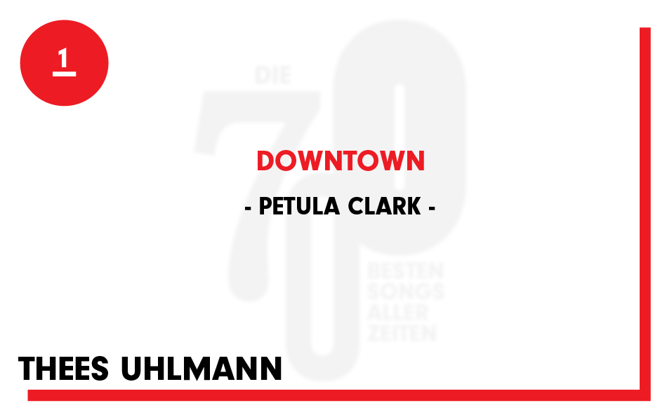 1. Petula Clark - "Downtown"
