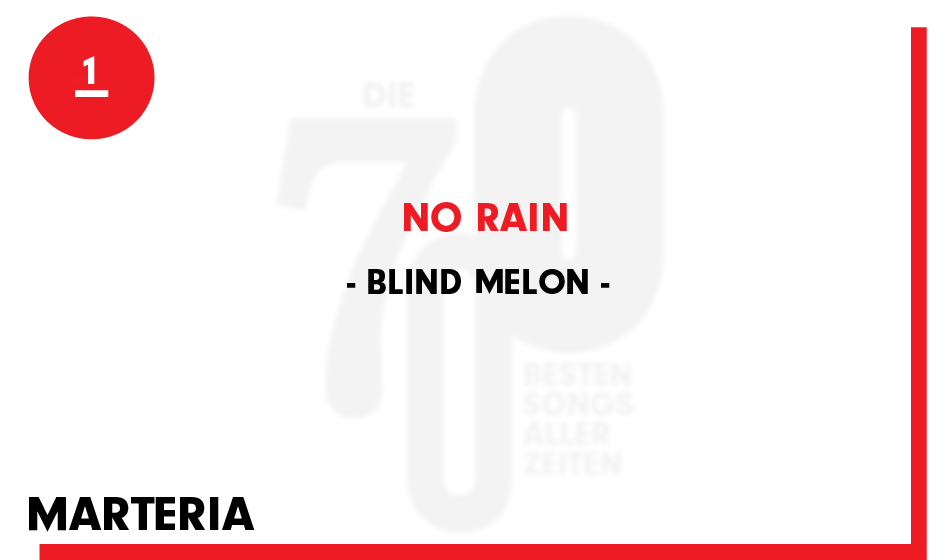 1. Blind Melon - 'No Rain'