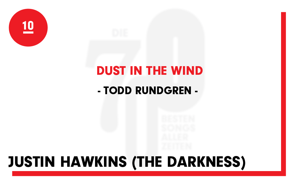 10. Todd Rundgren - "Dust In The Wind"