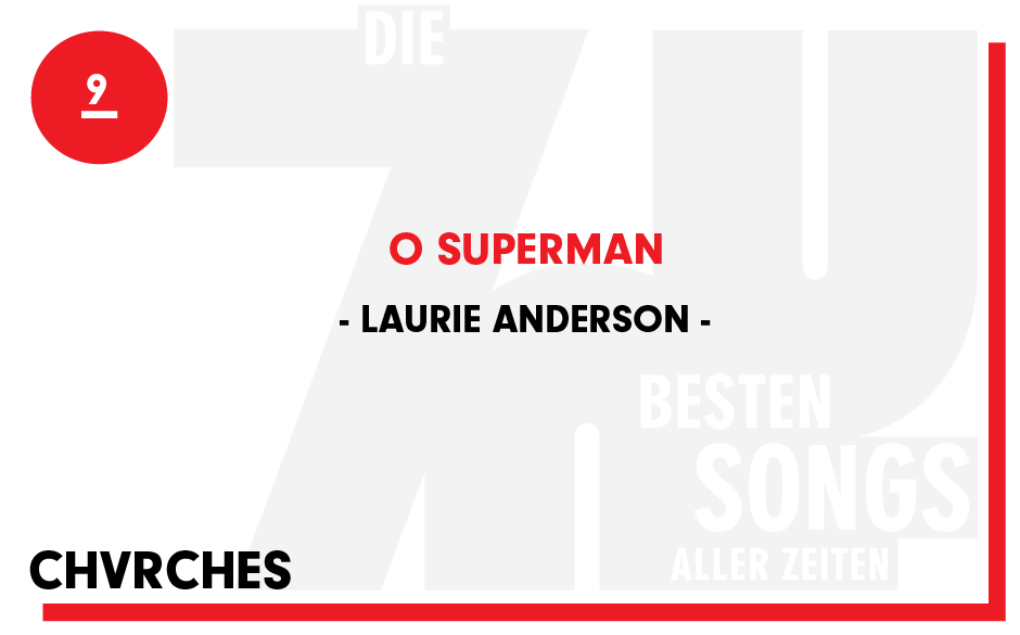 9. Laurie Anderson - "O Superman"