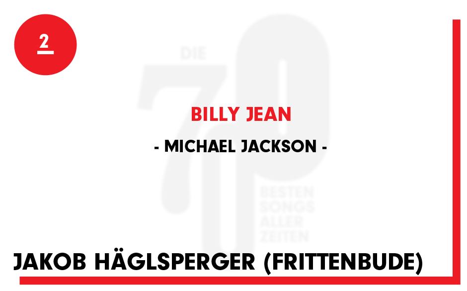 2. Michael Jackson - "Billy Jean"