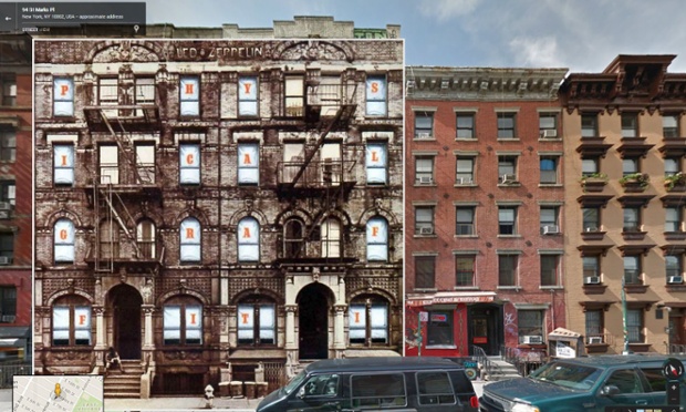 Led Zeppelin - “Physical Graffiti” zeigt ein Haus am St. Mark's Place im New York der 1970er Jahre.