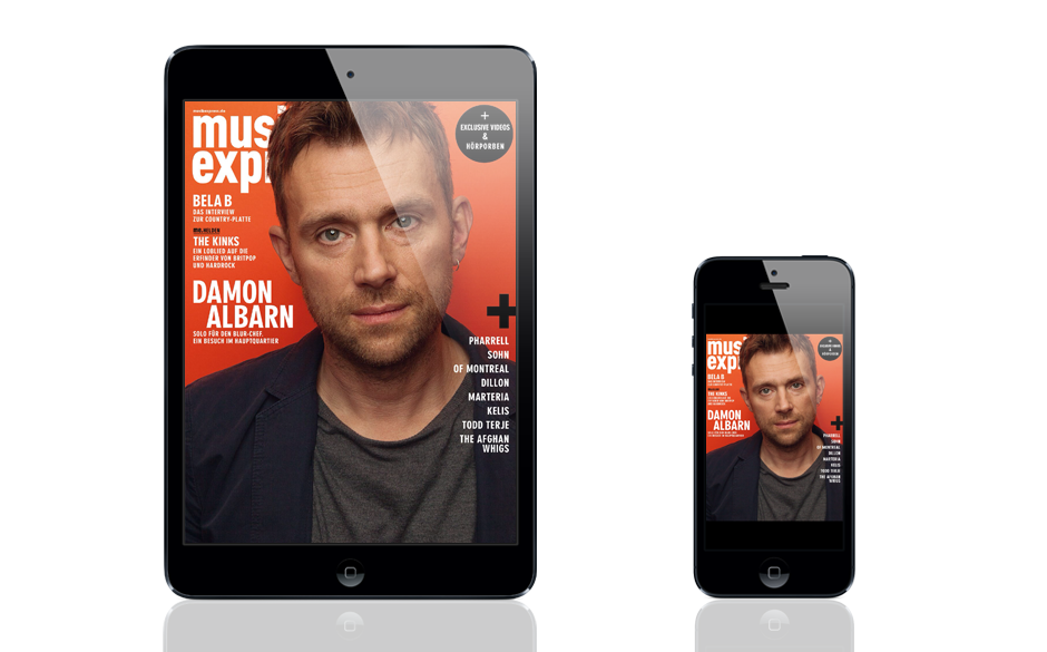 So sieht die neue App-Ausgabe des Musikexpress aus