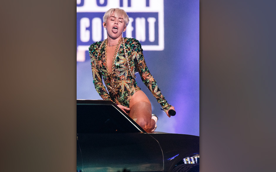 Miley Cyrus während ihrer "Bangerz"-Tour 2014
