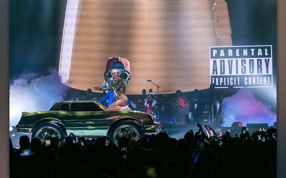 Miley Cyrus während ihrer "Bangerz"-Tour 2014
