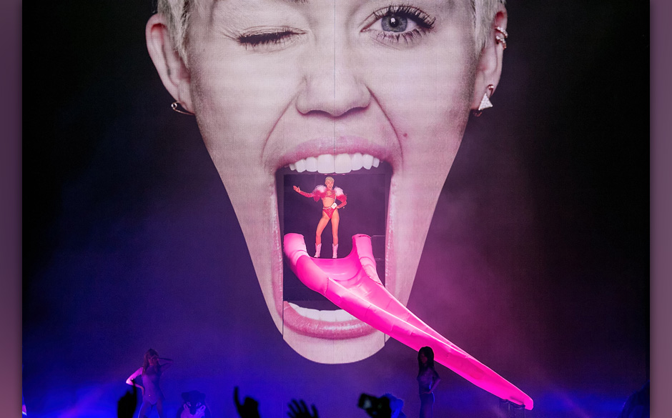 Miley Cyrus während ihrer "Bangerz"-Tour 2014