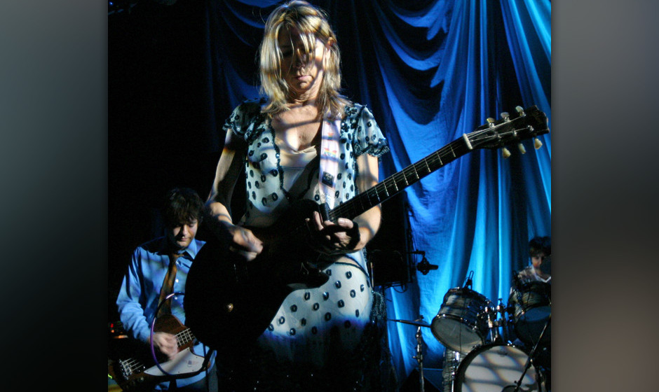 Kim Gordon of Sonic Youth during Sonic Youth Live in Concert - August 14, 2004 at Avalon Ballroom in Boston, Massachusetts, U