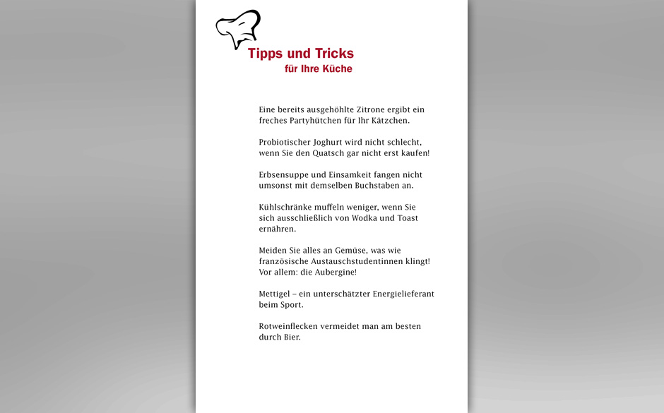 Tipps und Tricks für Ihre Küche