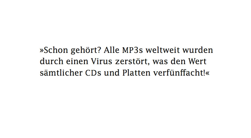 Sätze, die Musiknerds gerne mal hören würden