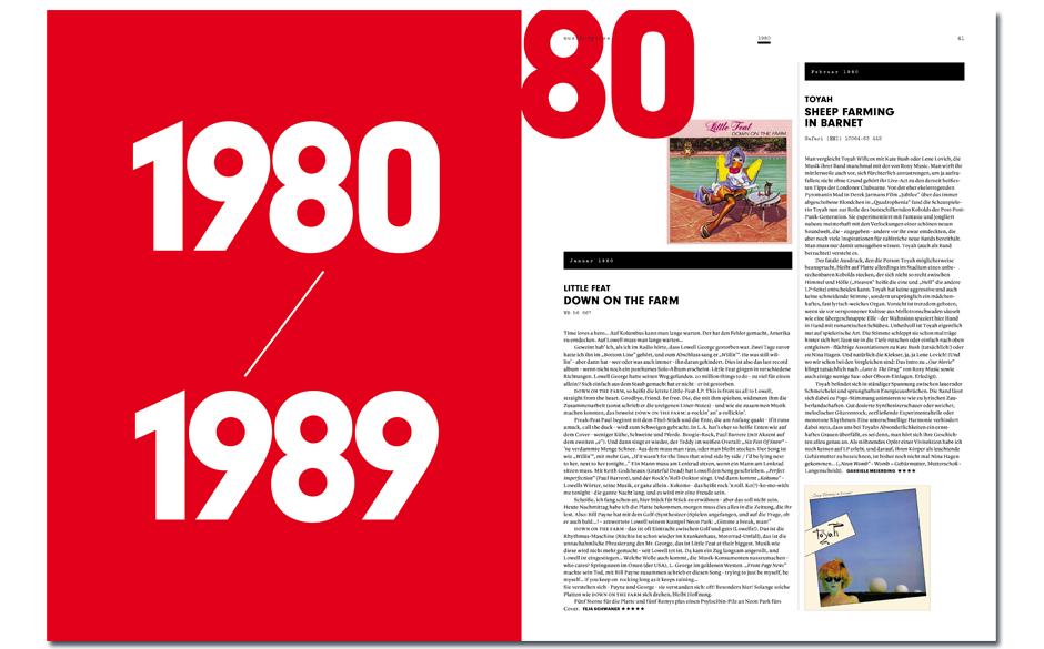 Das 228-seitige Heft umfasst alle wichtigen Pop-Veröffentlichungen der letzten 40 Jahre.