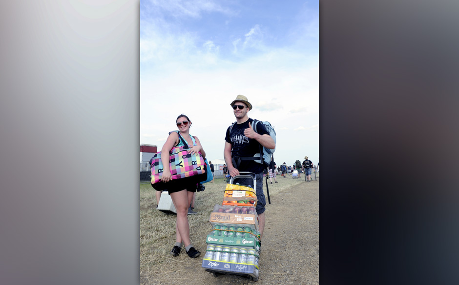 Besucher des Festivals